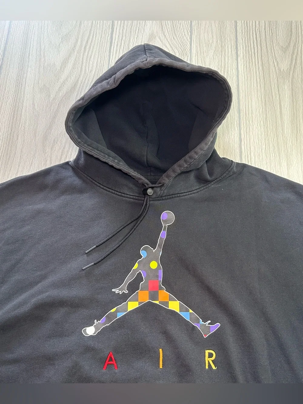 Jordan AJ3 Men's Graphic Fleece Pullover Hoodie Black Jumpman Size 3XL DD5244